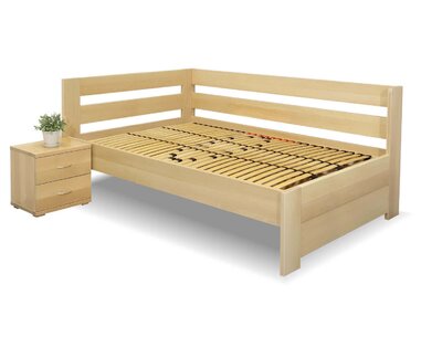 Zvýšená postel Valentin-Levá, 120x200 cm, masiv buk Zvýšená postel Valentin-Levá, 120x200 cm, masiv buk