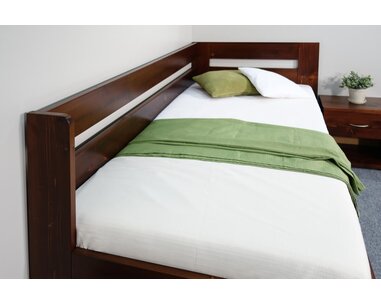 Zvýšená postel z masivu Valentin, 90x200 cm - Pravá Zvýšená postel z masivu Valentin, 90x200 cm - Pravá