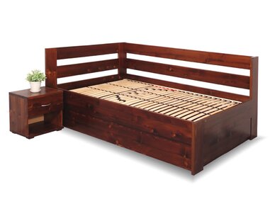 Postel s úložným prostorem Valentin, 120x200 cm - Levá Postel s úložným prostorem Valentin, 120x200 cm - Levá