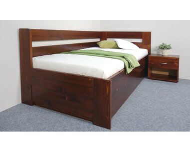 Postel s úložným prostorem Valentin, 120x200 cm - Pravá Postel s úložným prostorem Valentin, 120x200 cm - Pravá