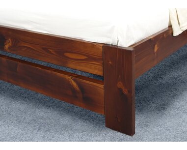 Dřevěná postel s rošty Jirka, 160x200, 180x200, masiv smrk Dřevěná postel s rošty Jirka, 160x200, 180x200, masiv smrk