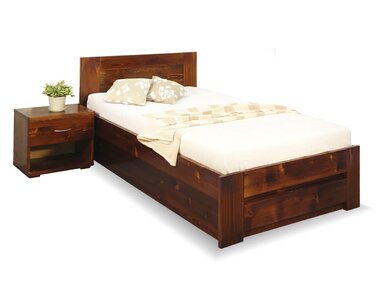 Jednolůžková postel s úložným prostorem Jirka, 80x200, 90x200, masiv smrk Jednolůžková postel s úložným prostorem Jirka, 80x200, 90x200, masiv smrk