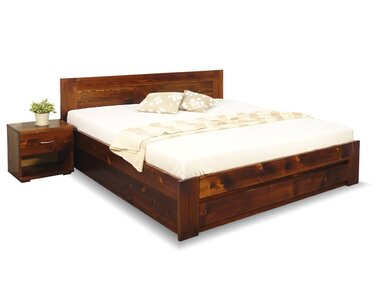 Postel s úložným prostorem Jirka, 160x200, 180x200, masiv smrk Postel s úložným prostorem Jirka, 160x200, 180x200, masiv smrk
