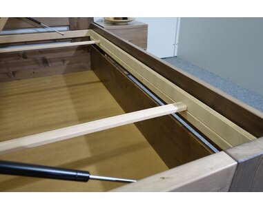 Zvýšená postel s úložným prostorem ROSA, masiv smrk, 120x200 Zvýšená postel s úložným prostorem ROSA, masiv smrk, 120x200