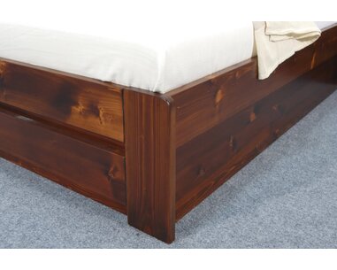 Postel z masivu s úložným prostorem Justina, 90x200, masiv smrk Postel z masivu s úložným prostorem Justina, 90x200, masiv smrk