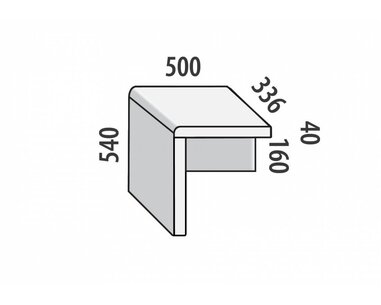 Noční stolek závěsný F147/BC - masiv buk Noční stolek závěsný F147/BC - masiv buk