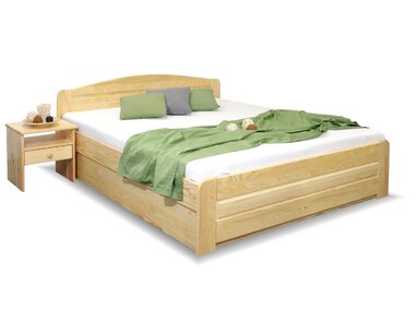 Dřevěná postel LADA, s úložným prostorem, masiv borovice Dřevěná postel LADA, s úložným prostorem, masiv borovice