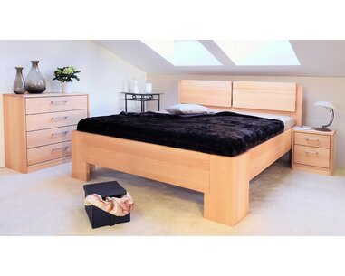 Manželská postel z masivu MANHATTAN 2 senior, 160x200, 180x200, masiv buk Manželská postel z masivu MANHATTAN 2 senior, 160x200, 180x200, masiv buk