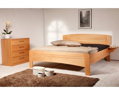 Zvýšená postel s úložným prostorem EVITA 4, 160x200, 180x200, masiv buk Zvýšená postel s úložným prostorem EVITA 4, 160x200, 180x200, masiv buk