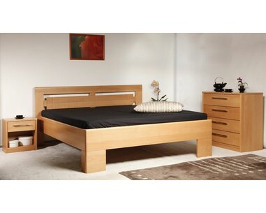 Manželská postel z masivu VAREZZA 3, masiv buk Manželská postel z masivu VAREZZA 3, masiv buk