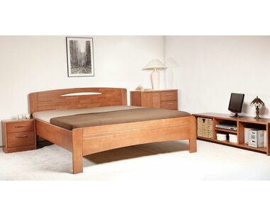 Dřevěná postel - dvoulůžko EVITA 3, masiv buk Dřevěná postel - dvoulůžko EVITA 3, masiv buk