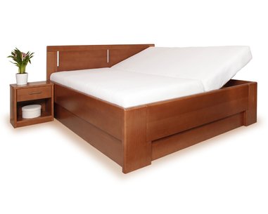 Manželská posteľ s úložným priestorom DELUXE 3, masív buk Manželská posteľ s úložným priestorom DELUXE 3, masív buk