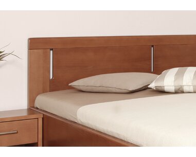 Manželská postel s úložným prostorem DELUXE 3, masiv buk Manželská postel s úložným prostorem DELUXE 3, masiv buk