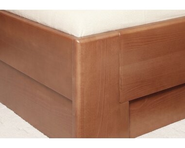 Manželská postel s úložným prostorem DELUXE 3, masiv buk Manželská postel s úložným prostorem DELUXE 3, masiv buk