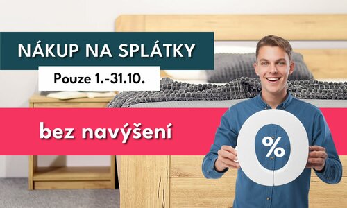 Splátky bez navýšení na postele, matrace a rošty Splátky bez navýšení na postele, matrace a rošty