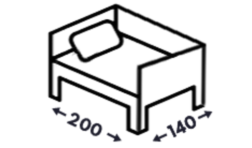 Postele se třemi čely 140x200 Postele se třemi čely 140x200