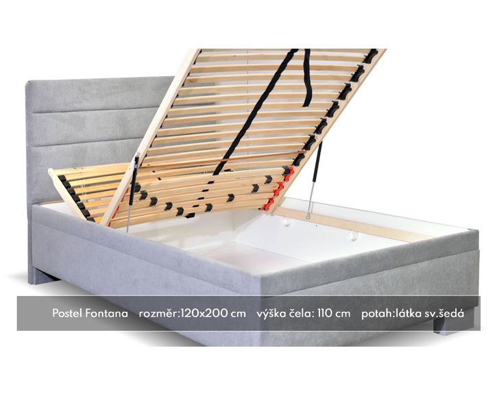 Čalouněná postel Fontána 120x200 Čalouněná postel Fontána 120x200
