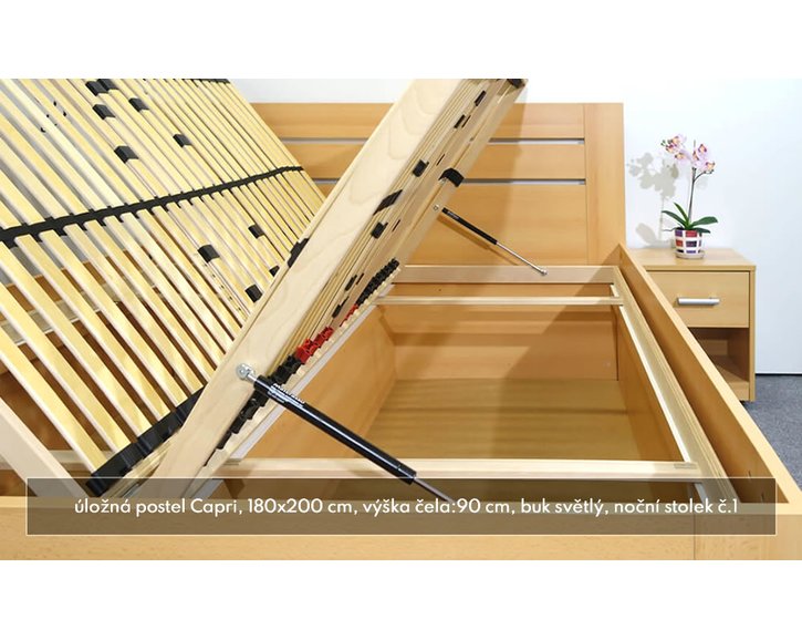 Detail úložného prostoru Capri Detail úložného prostoru Capri