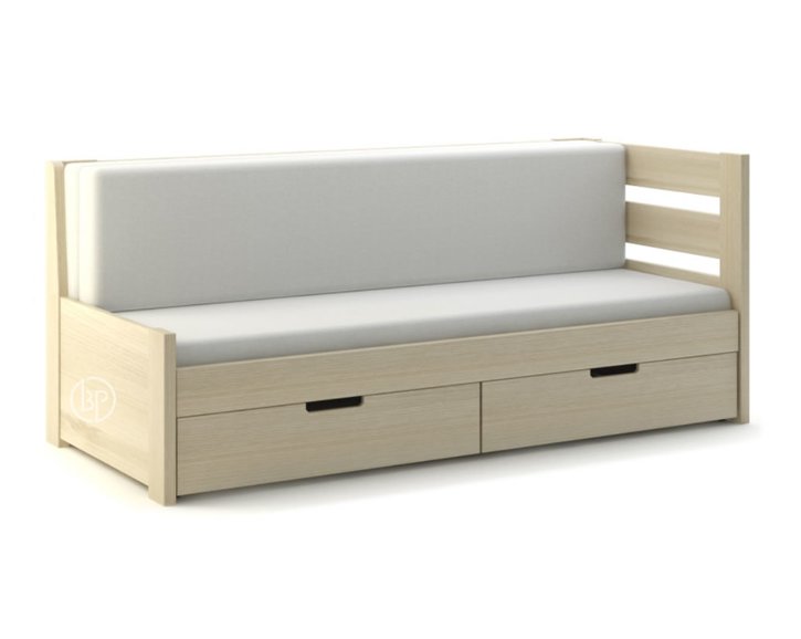 Rozkládací postel s úložným prostorem FLEXI A, pravá, lamino Rozkládací postel s úložným prostorem FLEXI A, pravá, lamino