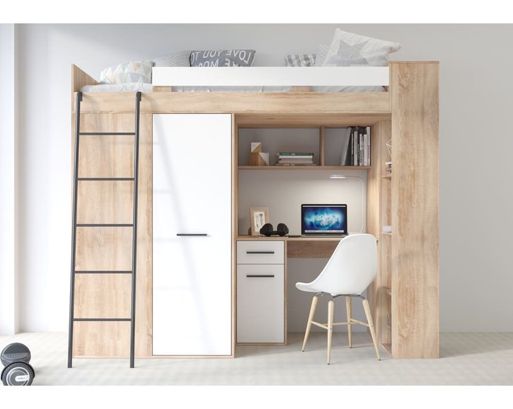 vera-dub-sonoma-bila-pohled zepředu-leve provedeni vera-dub-sonoma-bila-pohled zepředu-leve provedeni