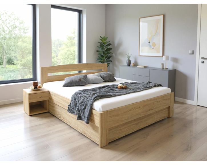 Manželská postel s úložným prostorem Maria, Manželská postel s úložným prostorem Maria,