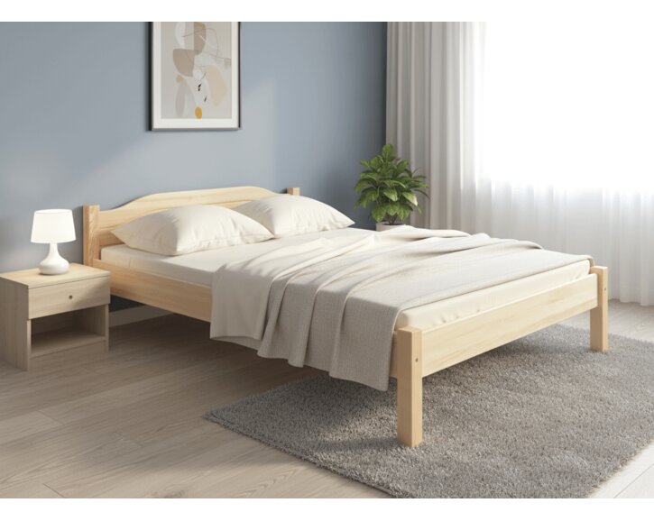 Postel 140x200 DREW-106 z masivu borovice Postel 140x200 DREW-106 z masivu borovice