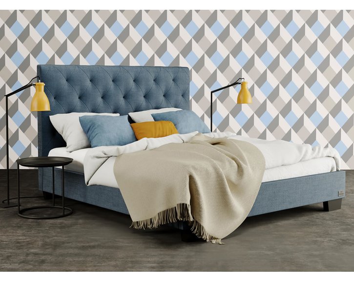 Luxusní čalouněná postel Alesia, s úložným prostorem Luxusní čalouněná postel Alesia, s úložným prostorem