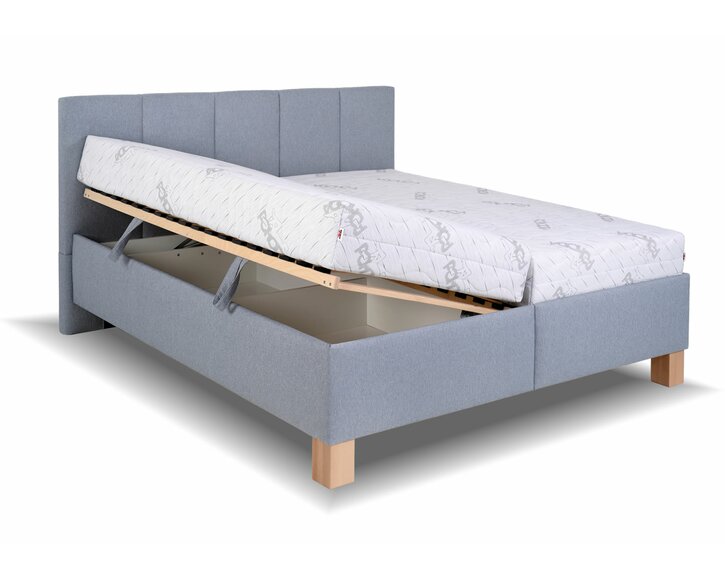 Čalouněná postel Satray, s roštem úložným prostorem Čalouněná postel Satray, s roštem úložným prostorem