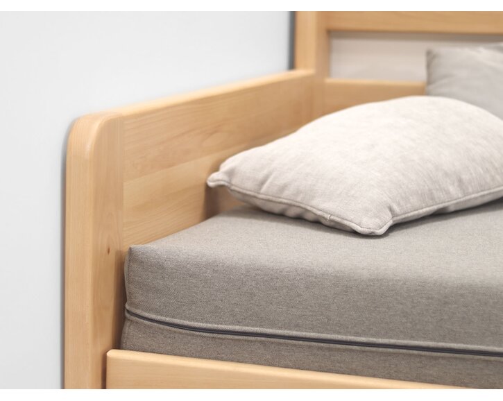 Rozkládací postel s úložným prostorem FLEXO - Pravá, masiv buk Rozkládací postel s úložným prostorem FLEXO - Pravá, masiv buk