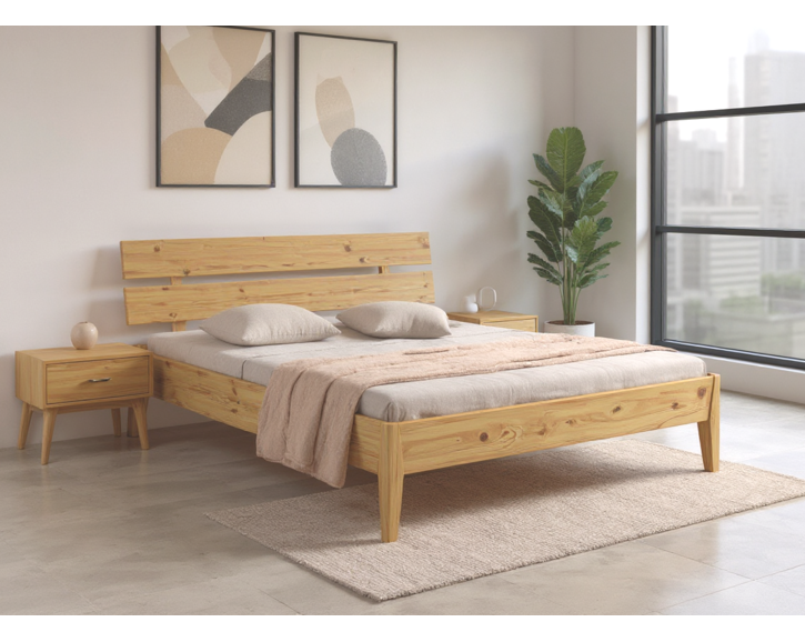 Dřevěná postel Fiesta, 160x200cm, masiv borovice Dřevěná postel Fiesta, 160x200cm, masiv borovice
