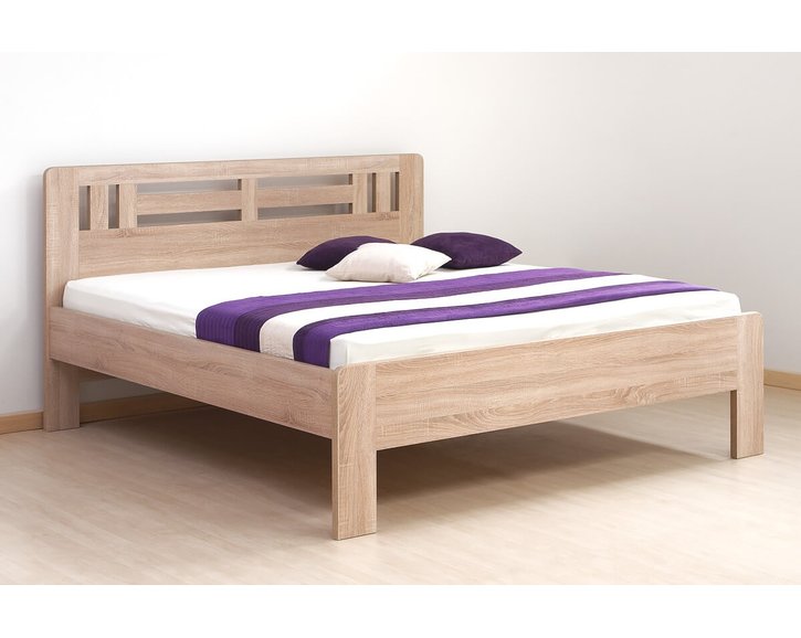 Manželská postel dvoulůžko Ella Moon-oblá, lamino, 160x200, 180x200 cm Manželská postel dvoulůžko Ella Moon-oblá, lamino, 160x200, 180x200 cm