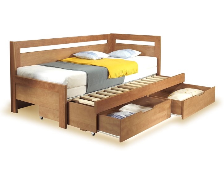 Rozkládací postel s úložným prostorem TANDEM KLASIK pravá Rozkládací postel s úložným prostorem TANDEM KLASIK pravá