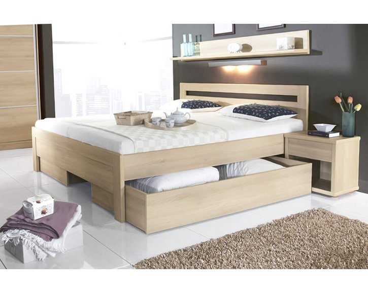 Úložný prostor pod postel 3/4, masiv buk cink jádrový Úložný prostor pod postel 3/4, masiv buk cink jádrový