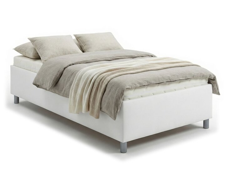 Zvýšená válenda s úložným prostorem Roneta, 120x200, bílá Zvýšená válenda s úložným prostorem Roneta, 120x200, bílá