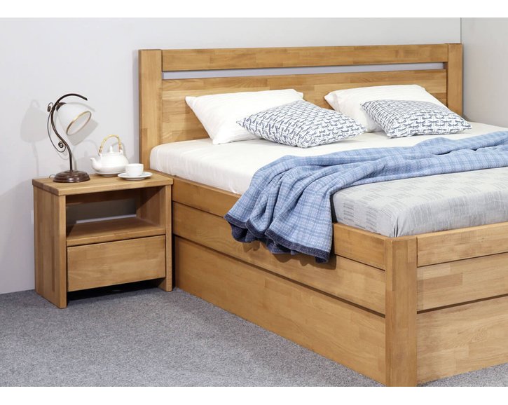 Noční stolek CAMPUS, masiv buk Noční stolek CAMPUS, masiv buk
