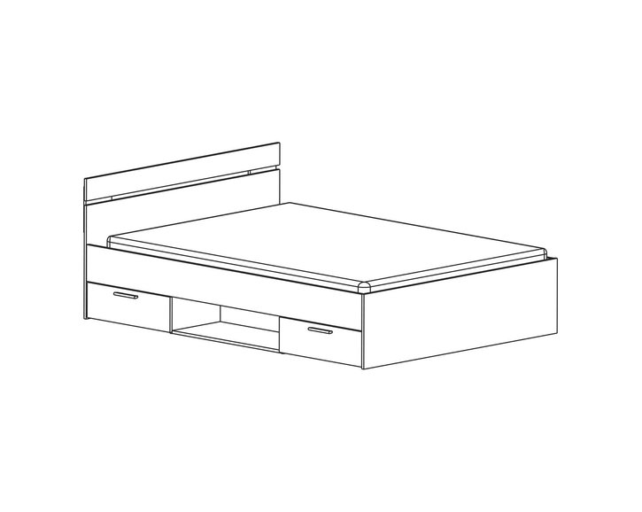 Multifunkční postel s úložným prostorem Michigan 140x200, lamino, bílá Multifunkční postel s úložným prostorem Michigan 140x200, lamino, bílá