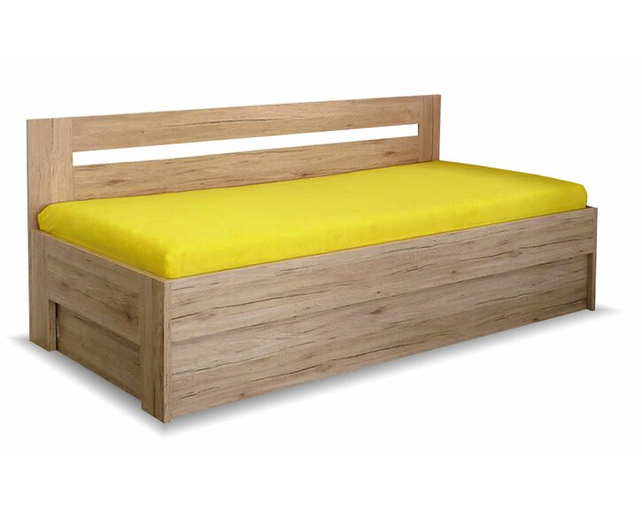 Zvýšená postel s úložným prostorem Erika s dlouhým čelem, 120x200cm Zvýšená postel s úložným prostorem Erika s dlouhým čelem, 120x200cm