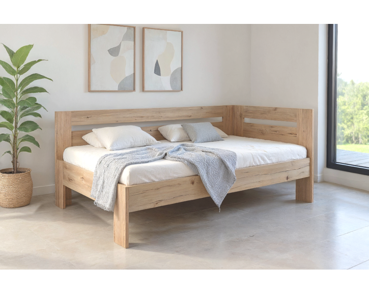 Rohová zvýšená postel Erika, 90x200cm - Pravá Rohová zvýšená postel Erika, 90x200cm - Pravá