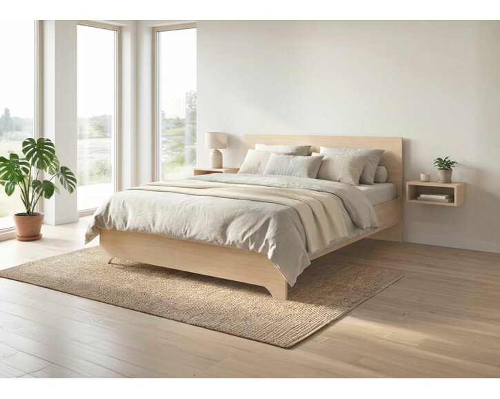 Manželská postel z lamina HUGO Manželská postel z lamina HUGO