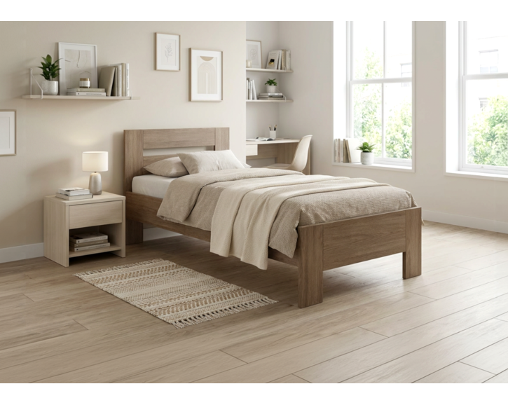 Zvýšené jednolůžko z lamina LINDA Zvýšené jednolůžko z lamina LINDA