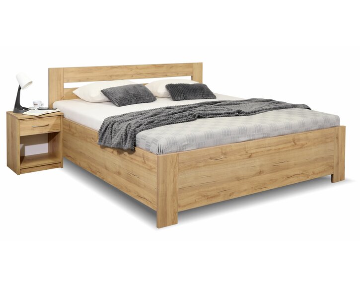 Manželská postel s úložným prostorem a rošty LISA, 160x220cm Manželská postel s úložným prostorem a rošty LISA, 160x220cm