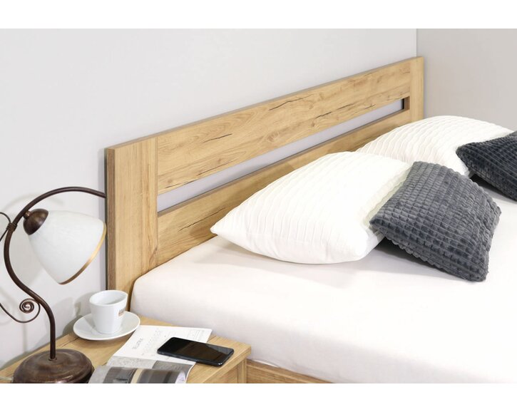 Manželská postel s úložným prostorem a rošty LISA, 160x220cm Manželská postel s úložným prostorem a rošty LISA, 160x220cm