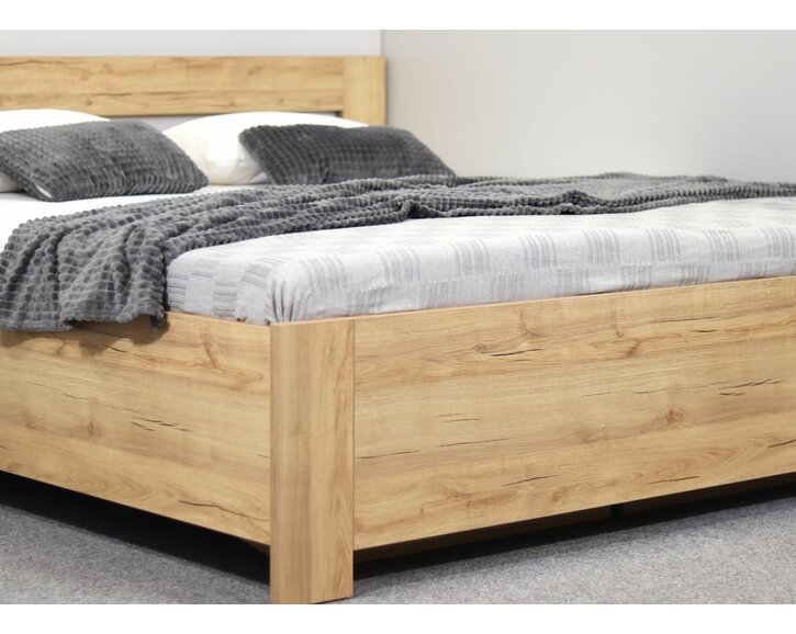 Manželská postel s úložným prostorem a rošty LISA, 160x220cm Manželská postel s úložným prostorem a rošty LISA, 160x220cm