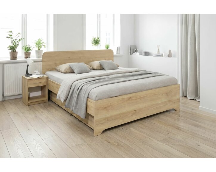 Manželská postel s úložným prostorem OTO, boční výklop Manželská postel s úložným prostorem OTO, boční výklop