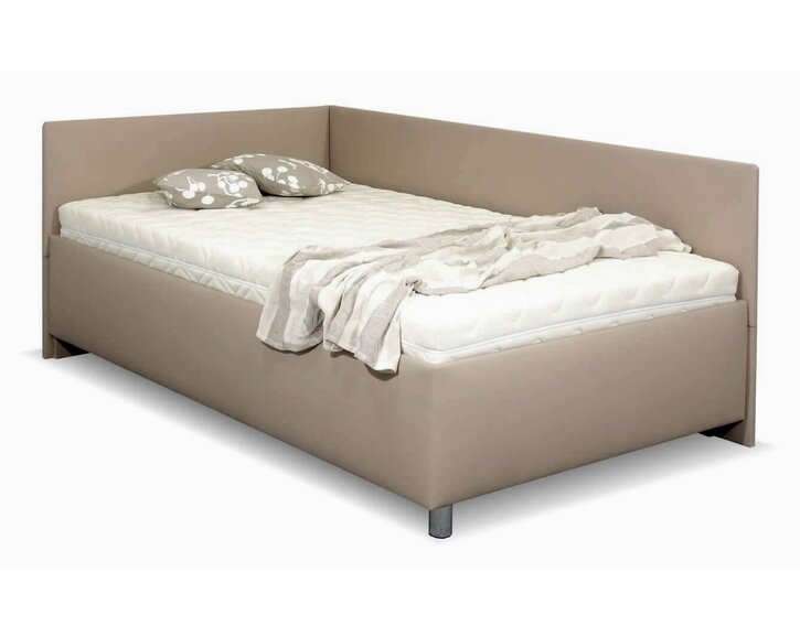 Zvýšená čaluná postel s úložným prostorem Ryana, 120x200 Zvýšená čaluná postel s úložným prostorem Ryana, 120x200