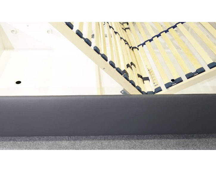 Zvýšená čalouněná postel s úložným prostorem Lyoneta, 120x200, tmavě šedá Zvýšená čalouněná postel s úložným prostorem Lyoneta, 120x200, tmavě šedá