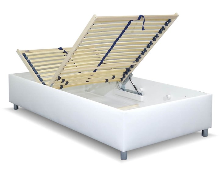 Zvýšená válenda s úložným prostorem Roneta, 120x200, bílá Zvýšená válenda s úložným prostorem Roneta, 120x200, bílá