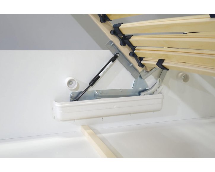 Zvýšená válenda s úložným prostorem Roneta, 90x200, tmavě šedá Zvýšená válenda s úložným prostorem Roneta, 90x200, tmavě šedá