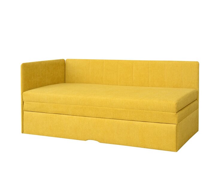 Rozkládací postel Paloma, uni, hořčicová Rozkládací postel Paloma, uni, hořčicová