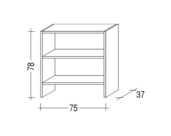 Komoda Sendy 161-policová, masiv smrk Komoda Sendy 161-policová, masiv smrk